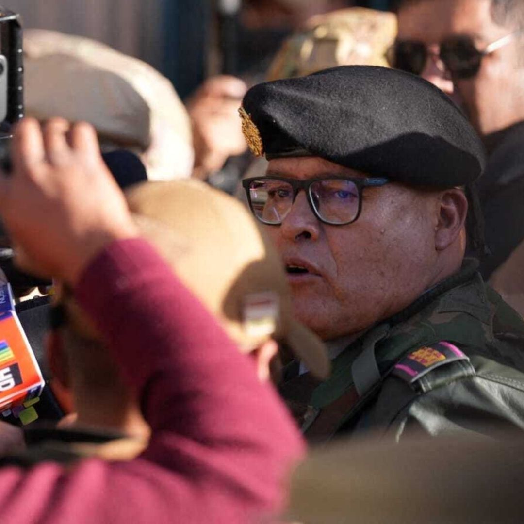 Zuñiga acusó al presidente Arce de ordenar la operación militar. Foto AFP