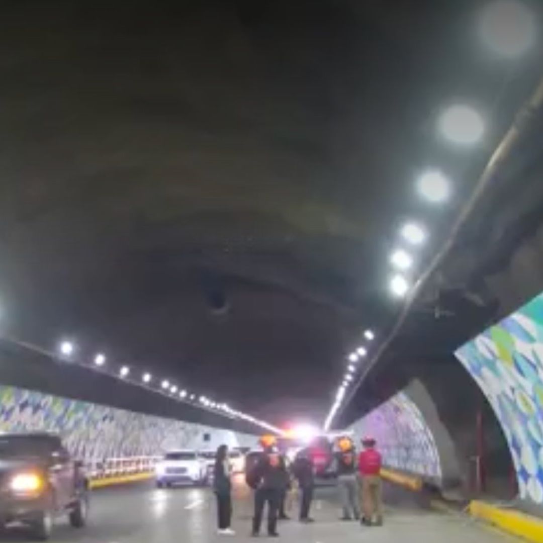 El colapso ocurrió a la mitad del túnel, en la dirección sur a norte
