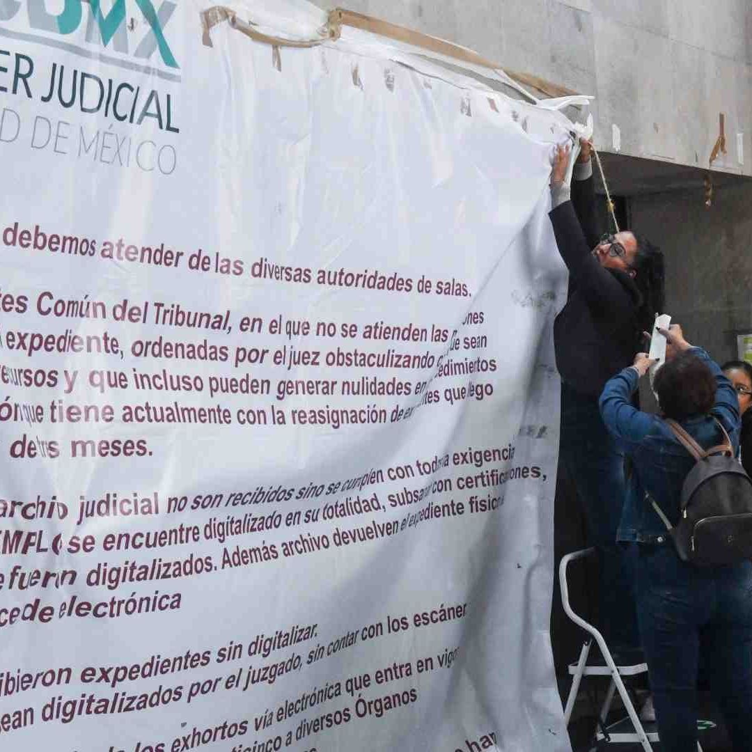 Paro laboral en el Poder Judicial de la CDMX