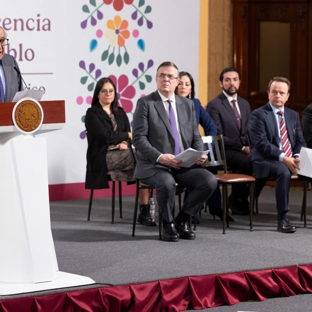 David Kershenobich habla junto a inversionistas en Palacio Nacional