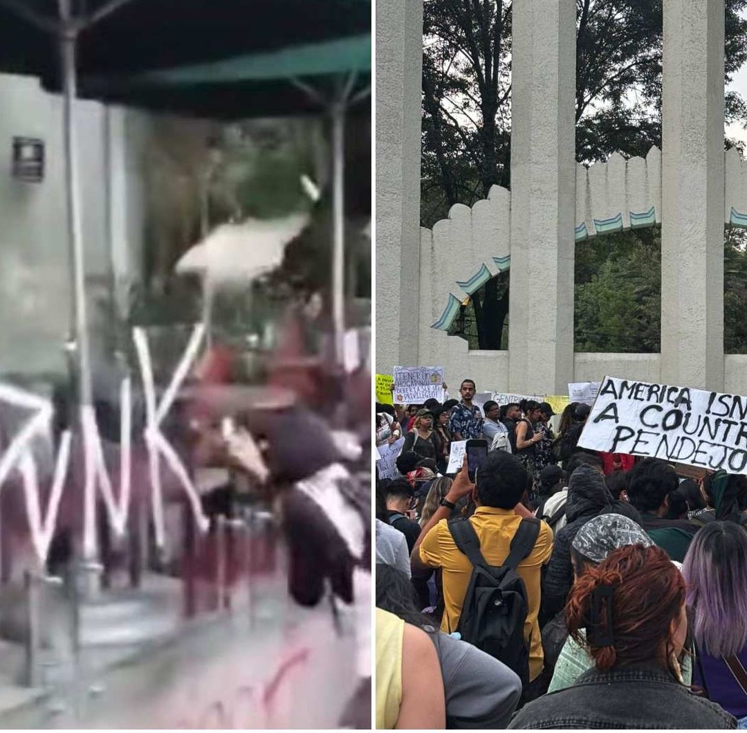 Protestan Contra Gentrificación en CDMX Hoy; Un Grupo Lanza Petardos y Realizan Pintas