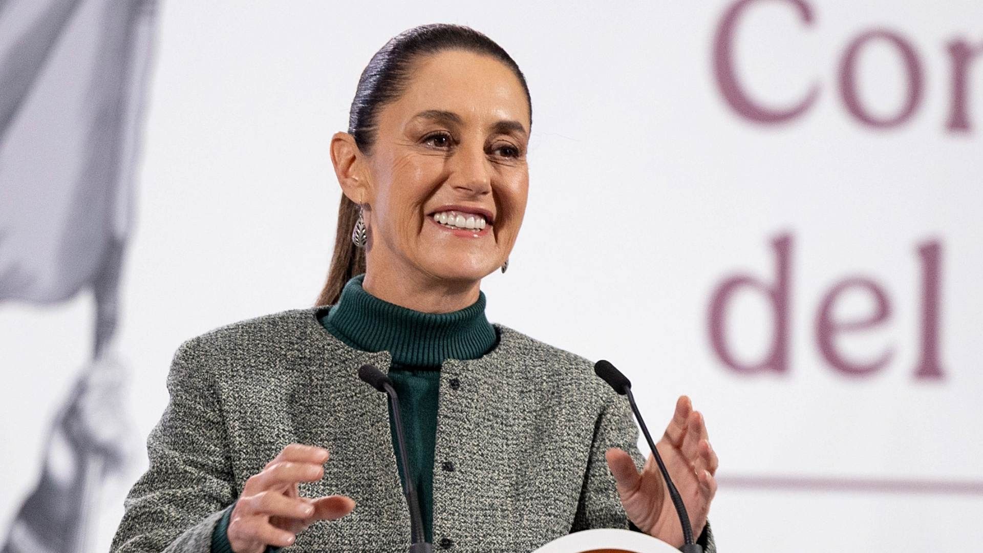 Claudia Sheinbaum durante conferencia de prensa