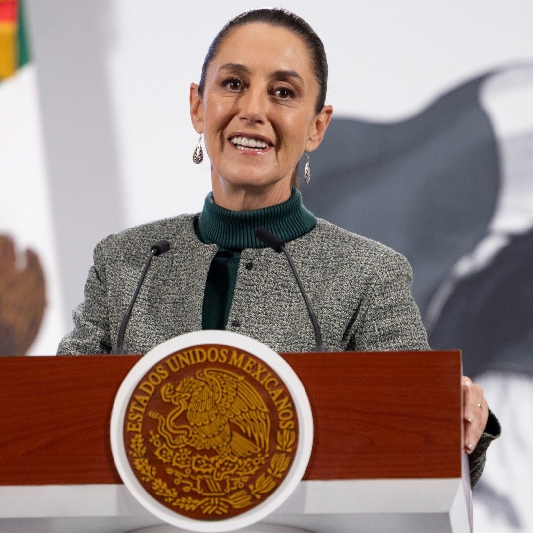 Claudia Sheinbaum, presidenta de México, en la conferencia mañanera de hoy 4 de julio 2025
