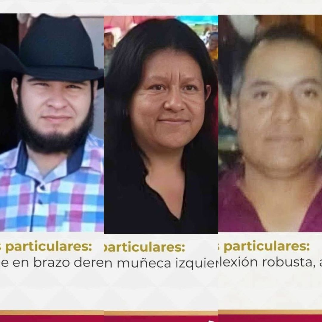 La Comisión Estatal de Búsqueda de Personas habría emitido cinco fichas, con fecha de jueves tres de julio, para localizar a los cuatro hombres y una mujer.