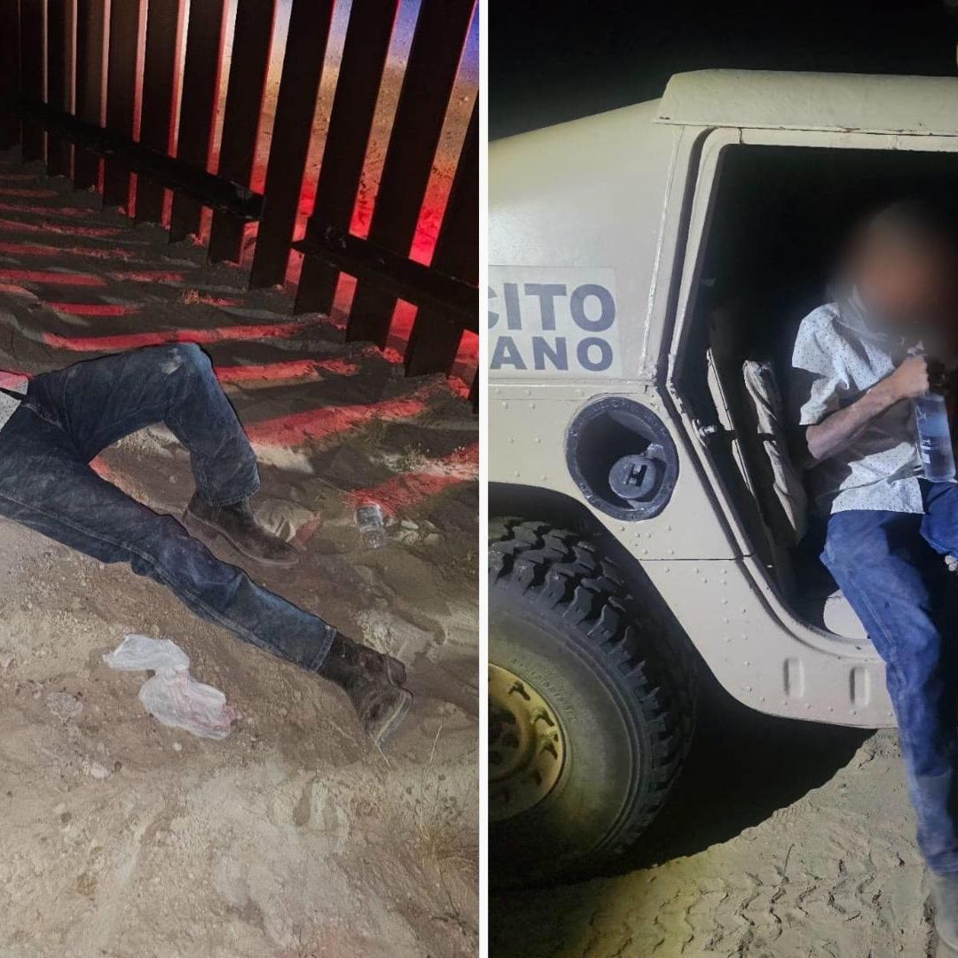 Migrante Intenta Cruzar a Estados Unidos y Cae del Muro en la Frontera con Mexicali