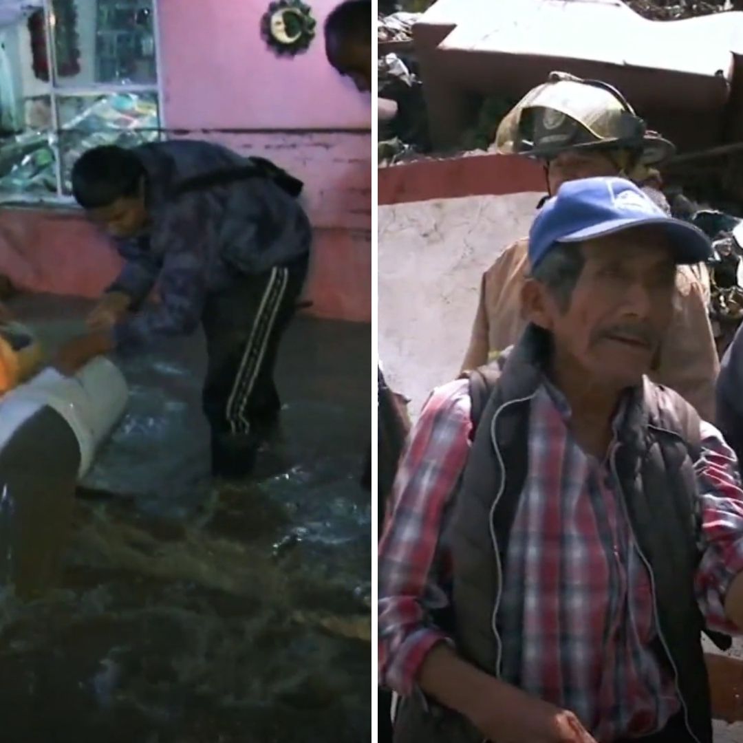 Tragedia por Inundaciones Une a Vecinos de Chimalhuacán, Por Horas Apoyan en Limpieza