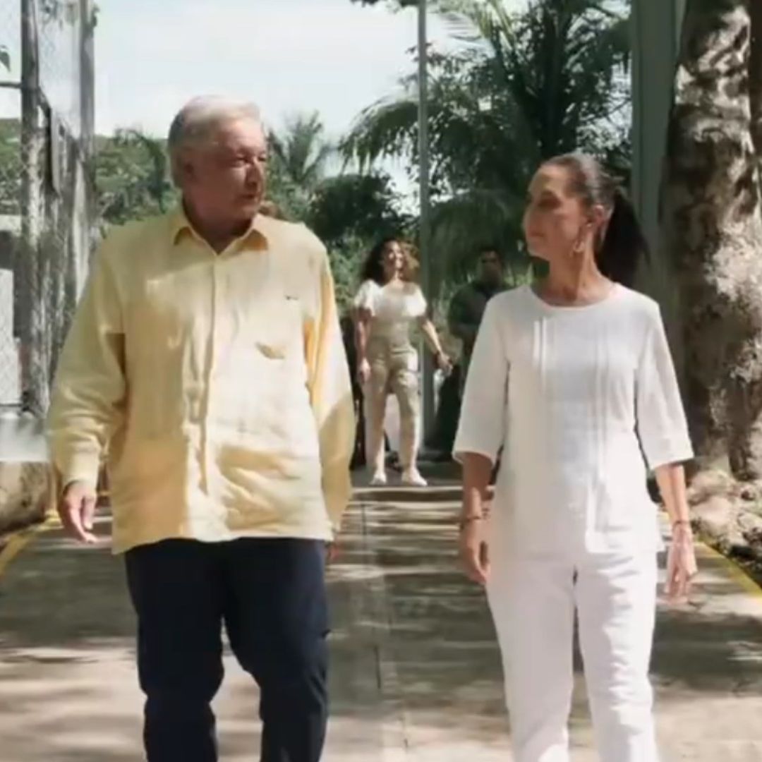 Claudia Sheinbaum habló durante la gira que realiza con el presidente Andrés Manuel López Obrador en la Península de Yucatán