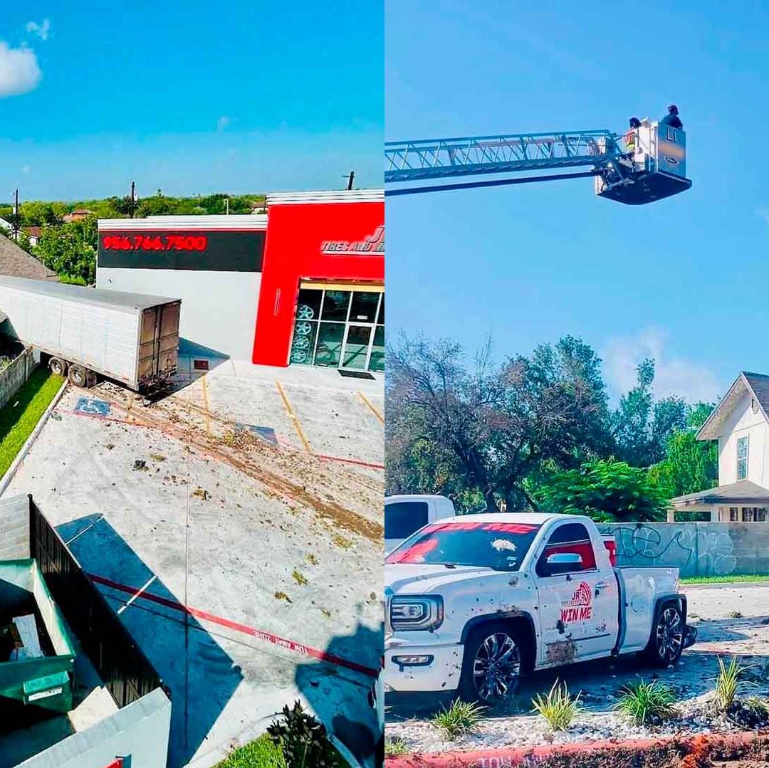 ¡Impactante! Tráiler Pierde el Control y Termina Adentro de una Casa en Mission, Texas