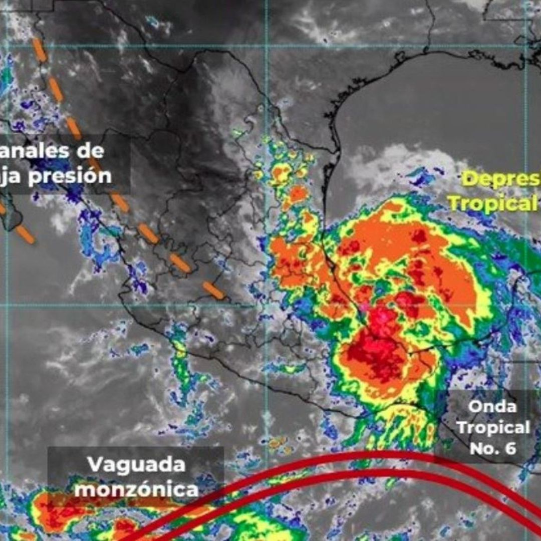 Las lluvias podrán estar acompañadas de descargas eléctricas y posible caída de granizo