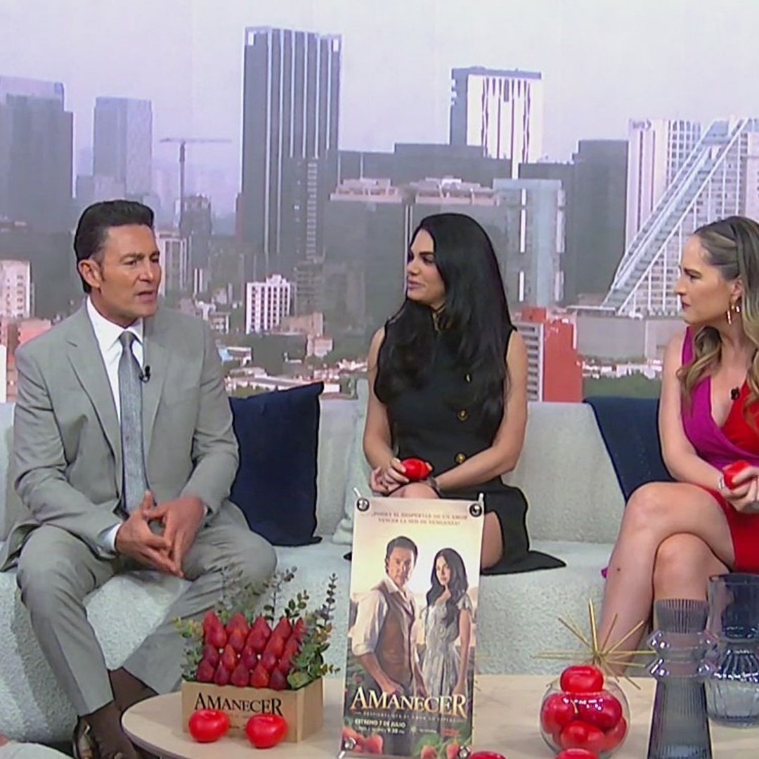 Fernando Colunga y Livia Brito en el estudio de Despierta