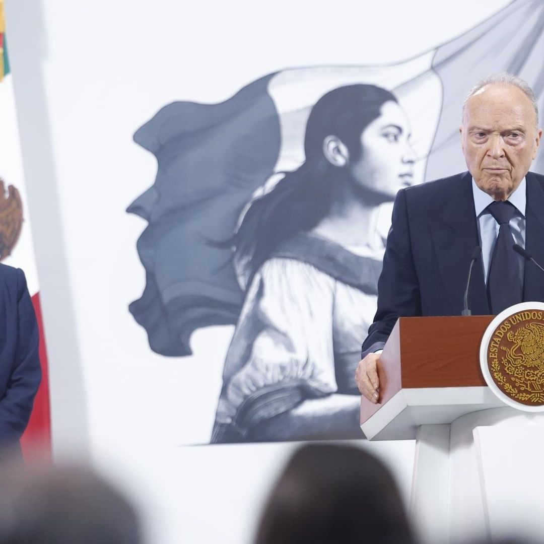 Alejandro Gertz Manero, fiscal general de la República, en la conferencia mañanera de hoy 8 de julio de 2025