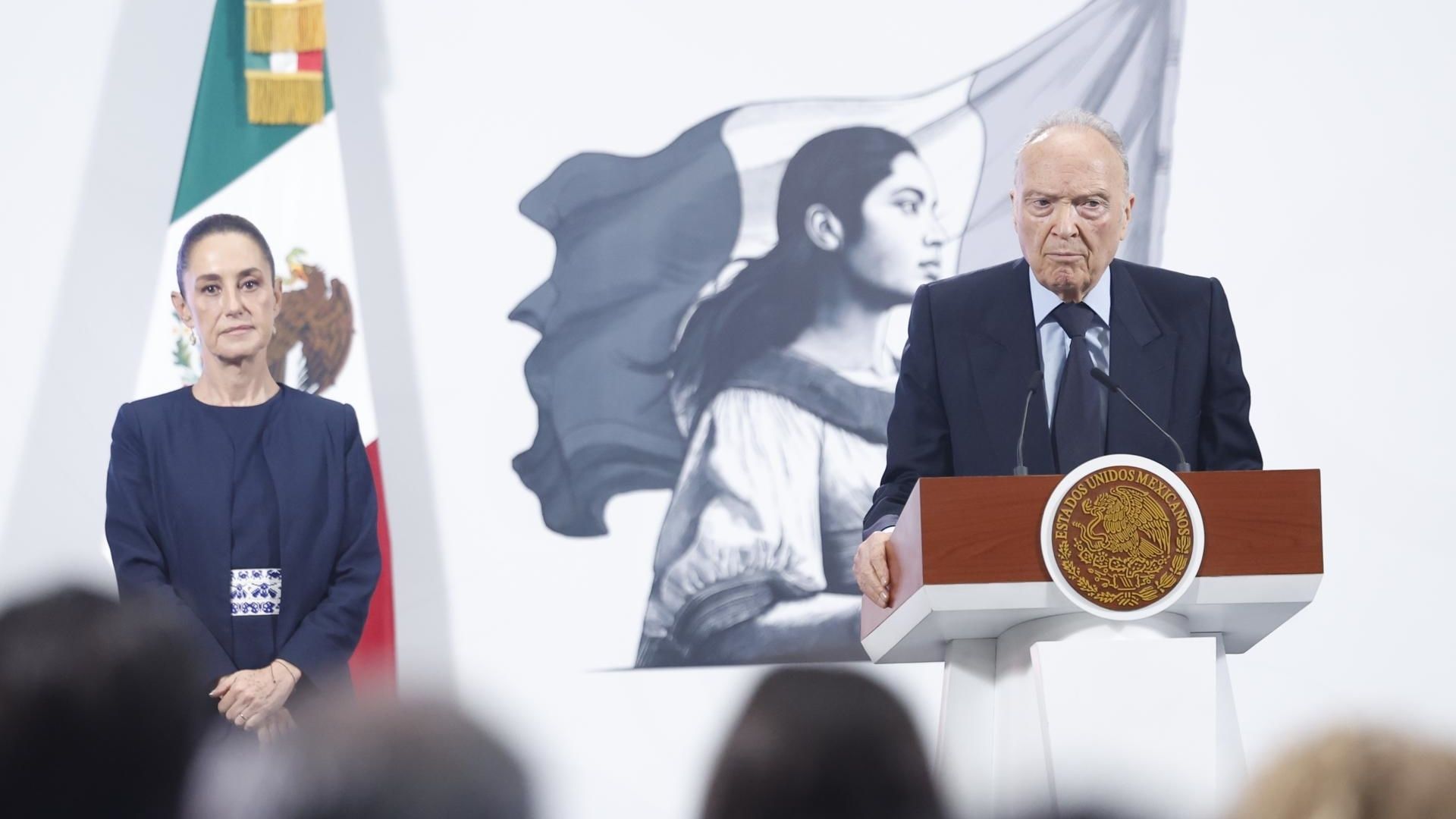 Alejandro Gertz Manero, fiscal general de la República, en la conferencia mañanera de hoy 8 de julio de 2025