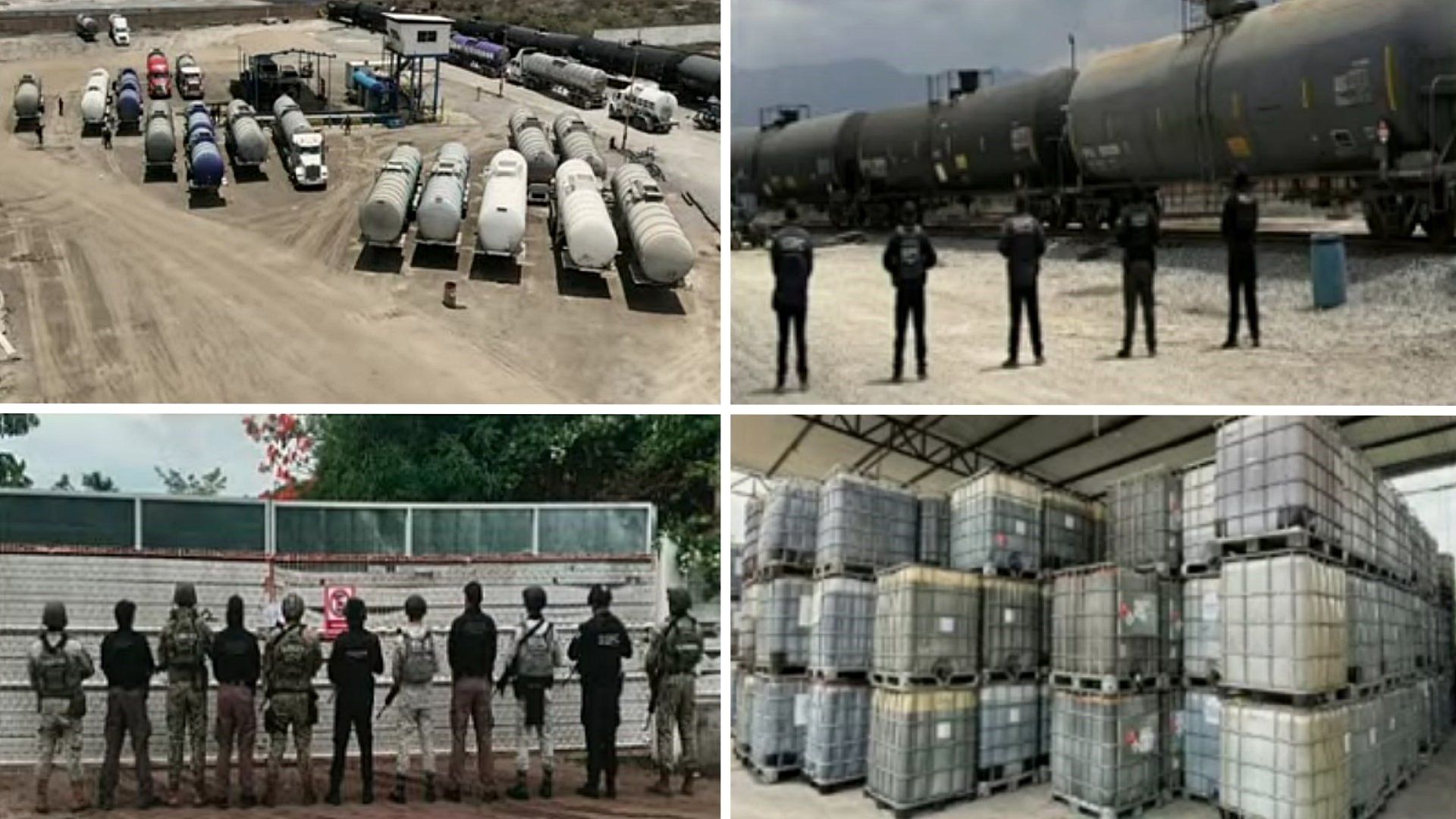 Aseguramientos en el marco de operativos contra huachicol