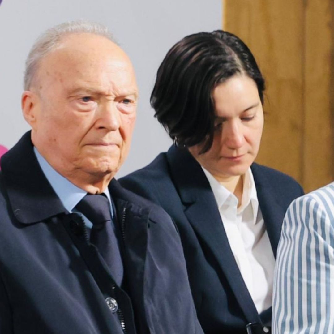 Alejandro Gertz Manero y Rosa Icela Rodríguez en la conferencia