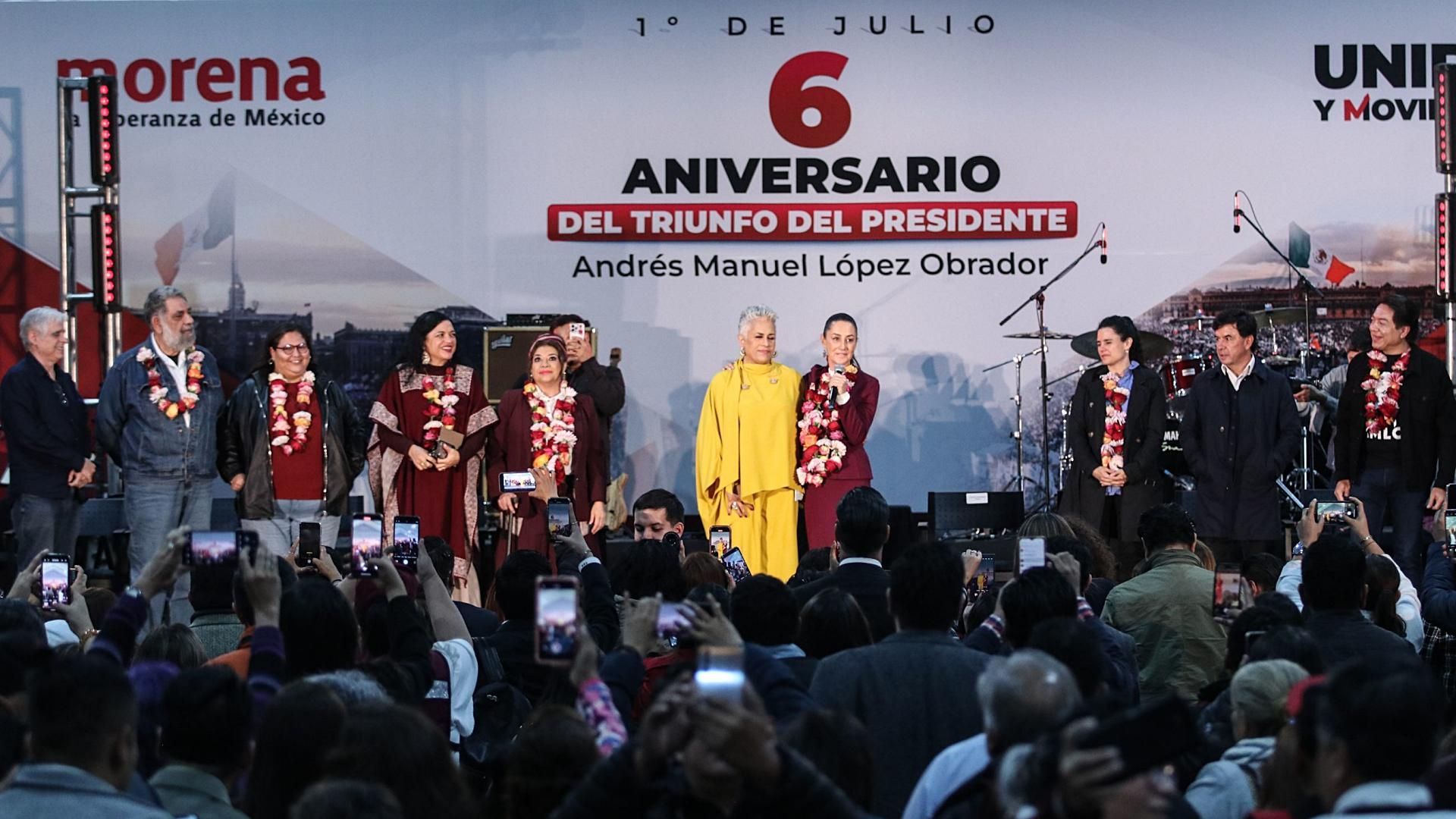 Sheinbaum Celebra 6 Años de Triunfo Electoral de AMLO con Llamado a Divulgar en Plazas la Reforma Judicial