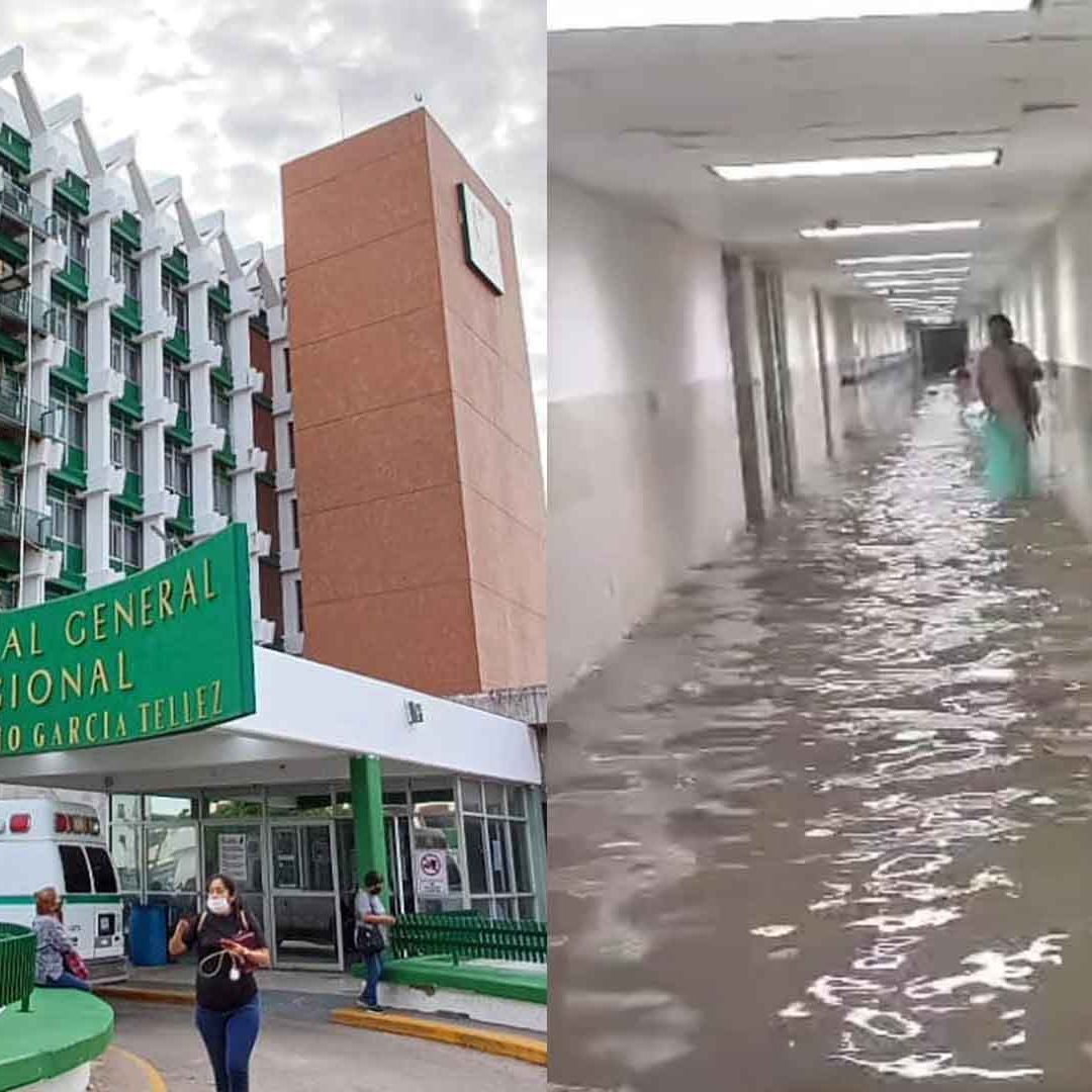 Video: Lluvias Inundan Sótano de Hospital del IMSS en Ciudad Madero