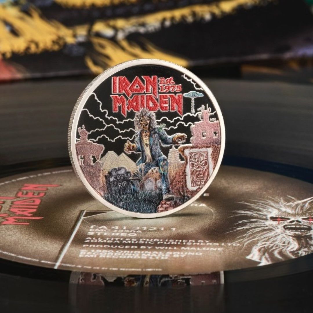 ¡Eddie The Head! Reino Unido Celebra 50 Años de Iron Maiden con Moneda Conmemorativa