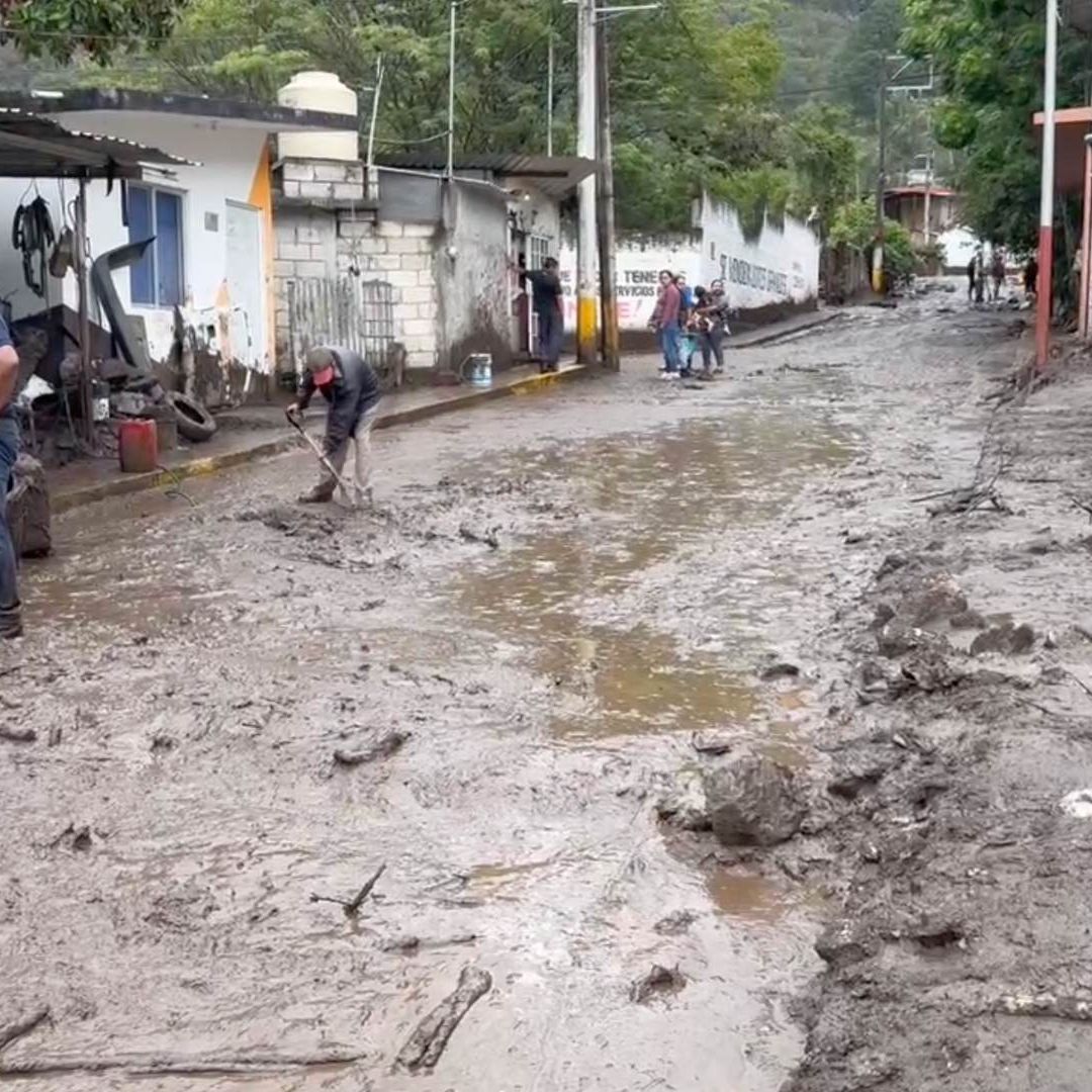 Casas afectadas por Tormenta Tropical en Huiloapan