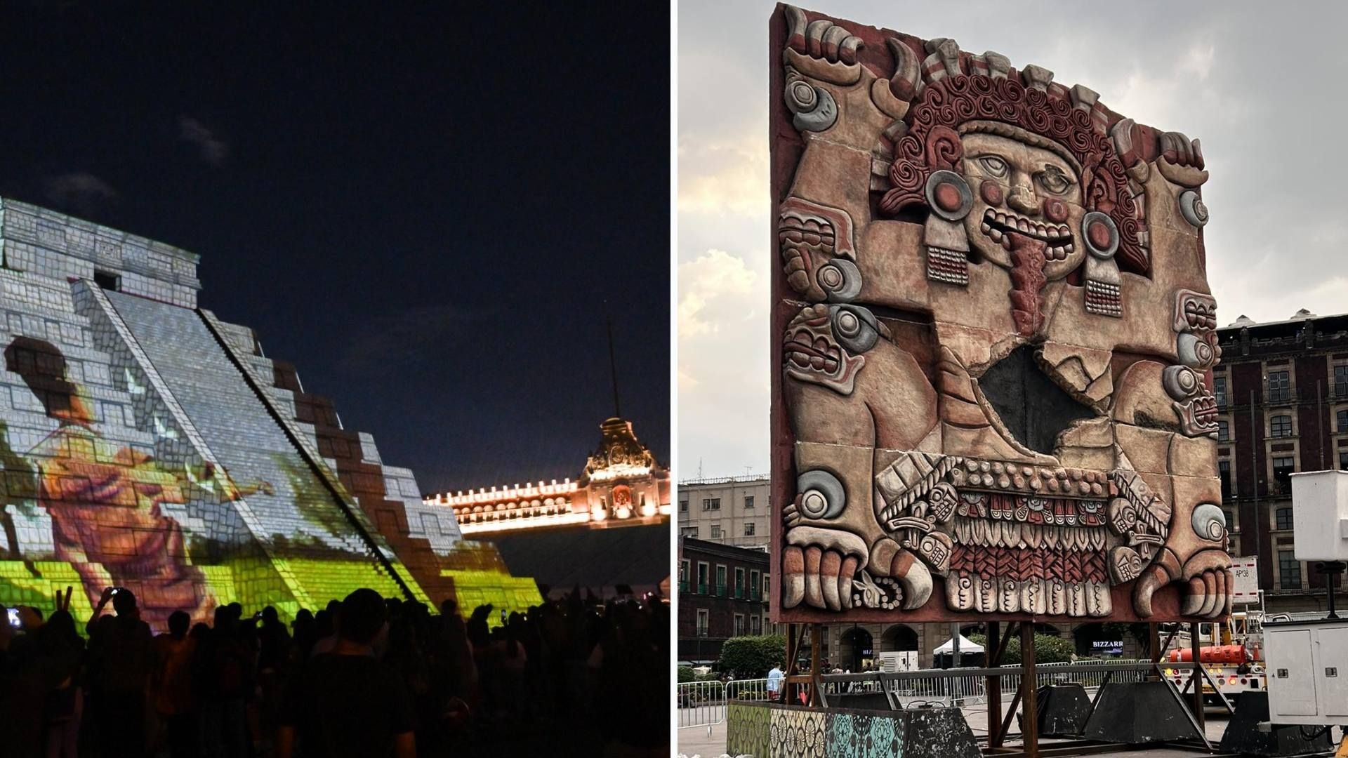 Memoria Luminosa 2025: Habrá Proyecciones Monumentales y Esculturas Mexicas en el Zócalo CDMX