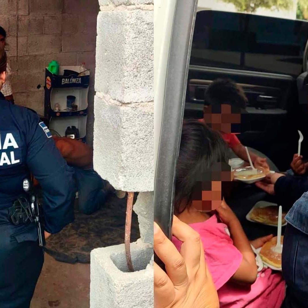 Policías de Torreón Rescatan a Niños que Pedían Comida en la Calle Mientras sus Padres se Drogaban