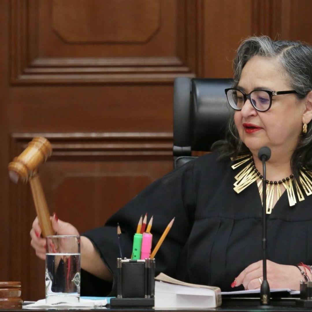 Norma Piña durante una sesión del pleno de la Suprema Corte.