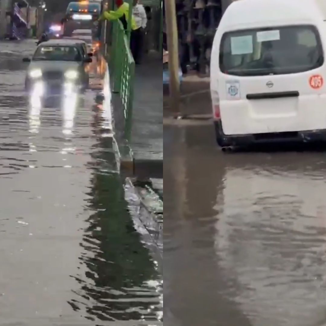 Ecatepec Queda Completamente Inundado por Lluvias; Hay Caos en Av. Nacional