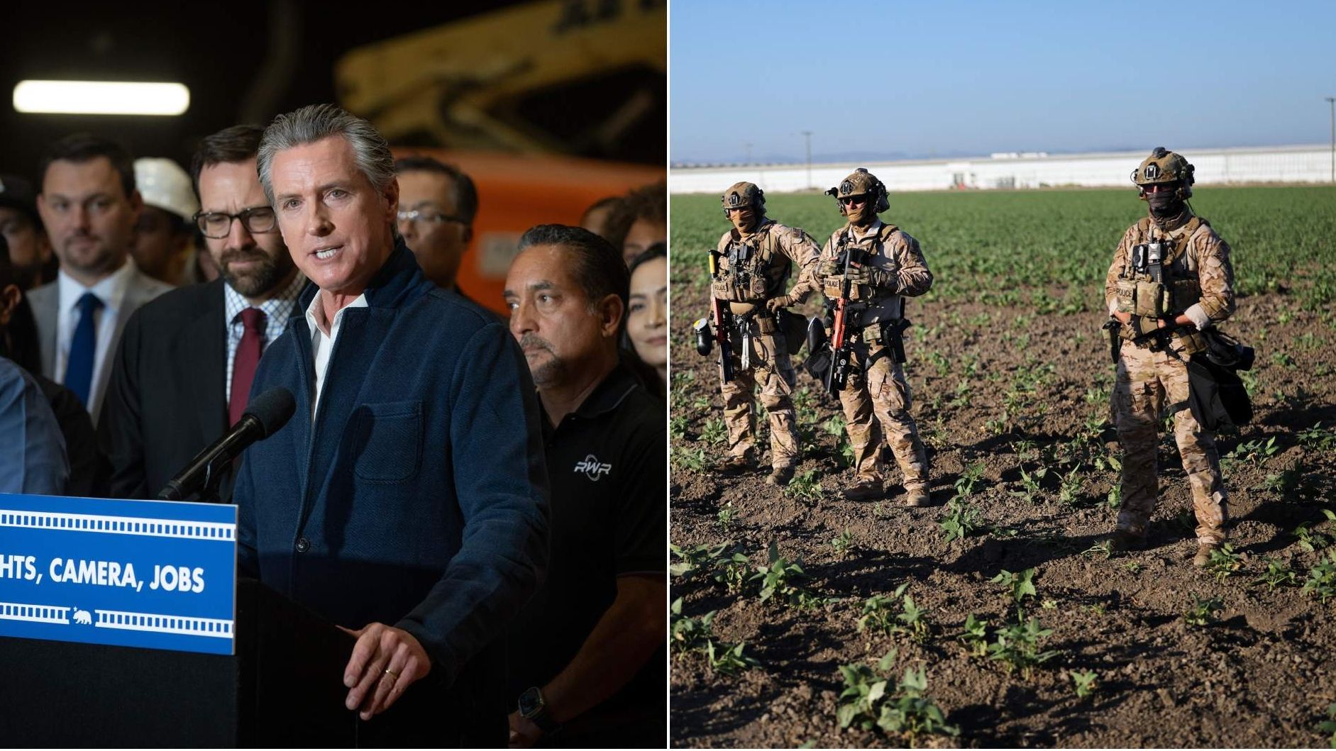 Gobernador de California Llama "Escoria" a Trump tras Redada vs Migrantes en Campo Agrícola