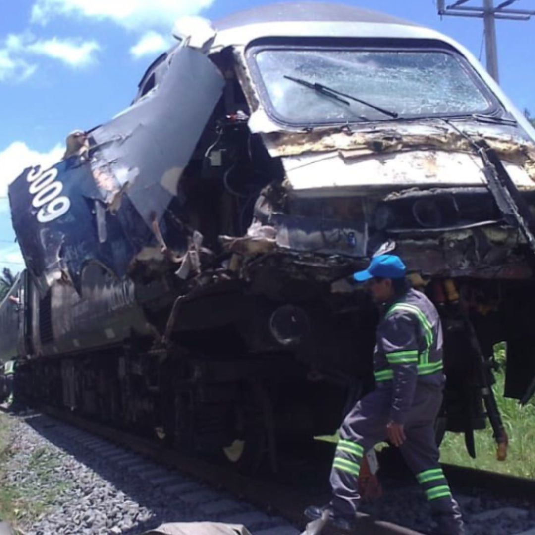 Reportan Accidente En Inmediaciones de Estación Pino Suárez del Tren Interoceánico en Tabasco