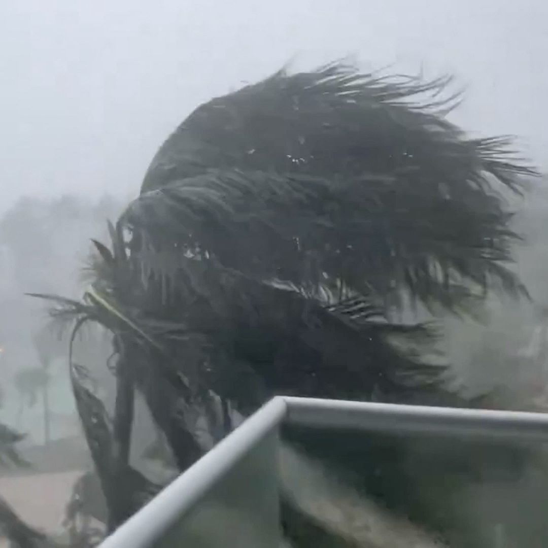 Huracán Beryl a su paso por Jamaica