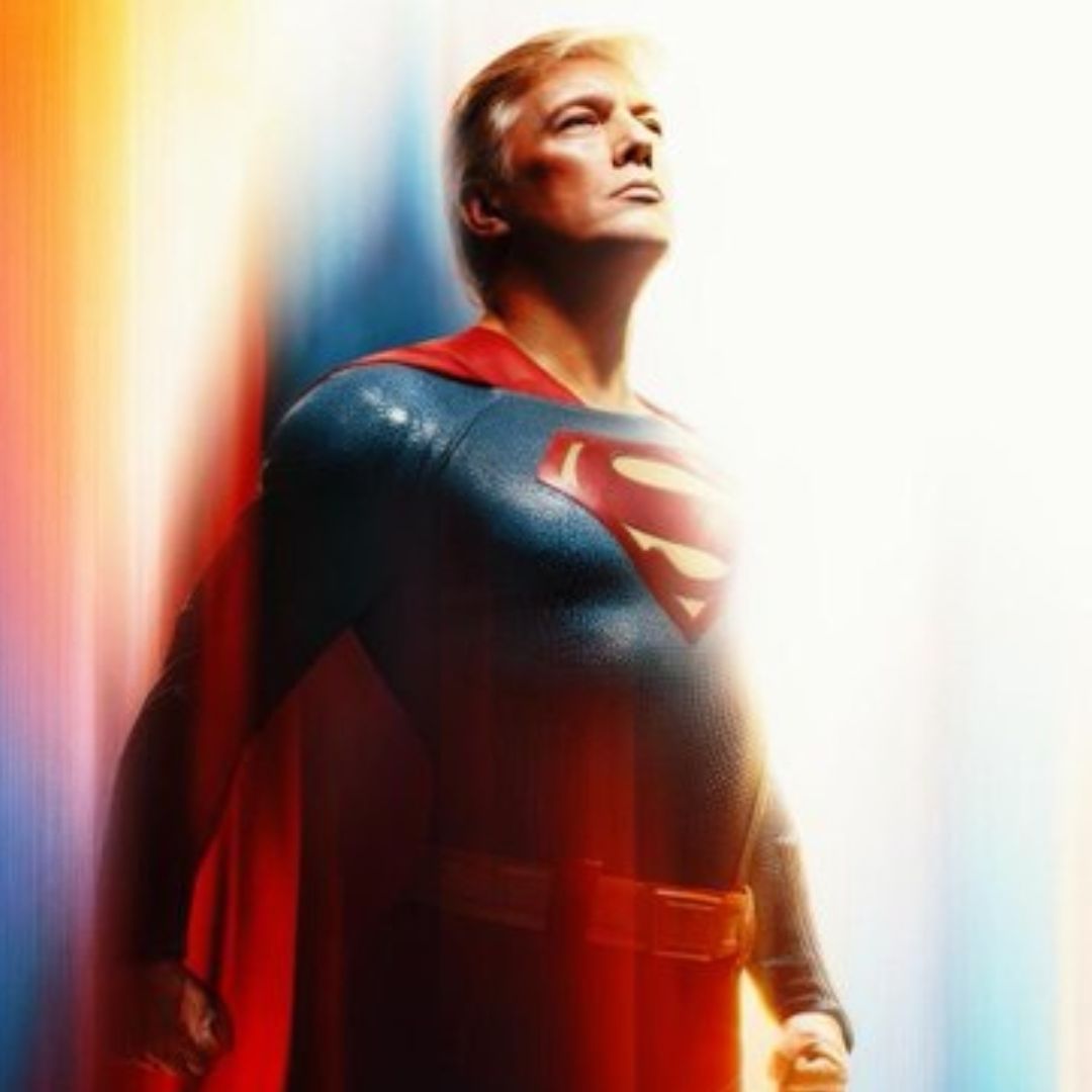 La Casa Blanca Publica una Imagen de Trump como Superman