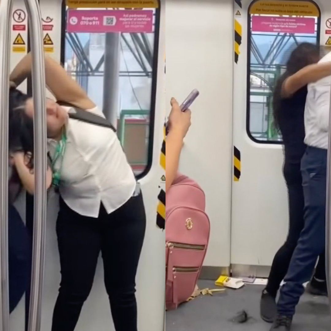 Pelea de mujeres en el vagón rosa del Metro de Monterrey