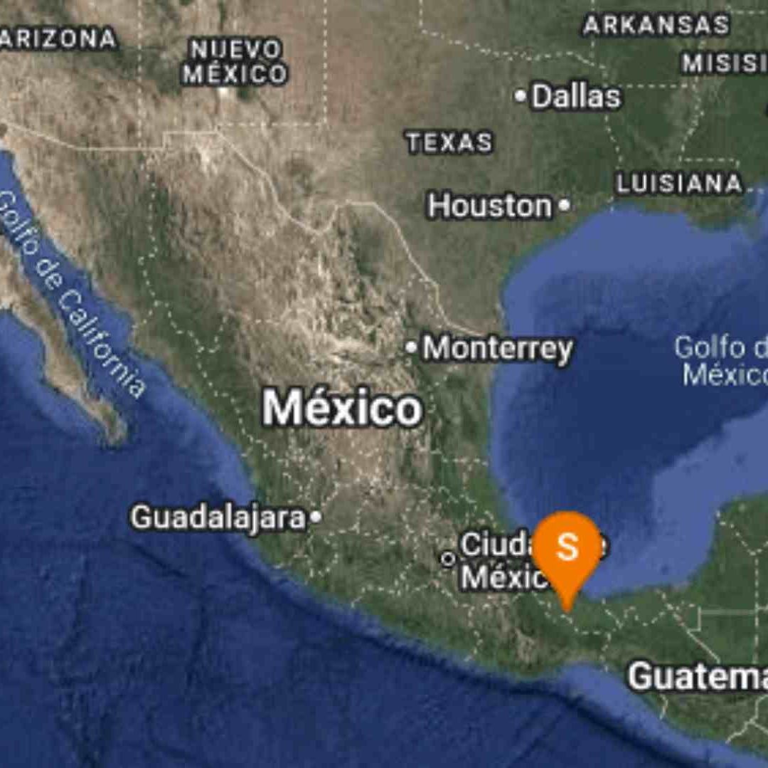 El Servicio Sismológico Nacional registró un sismo al suroesta de J Rodríguez Clara, en el estado de Veracruz.