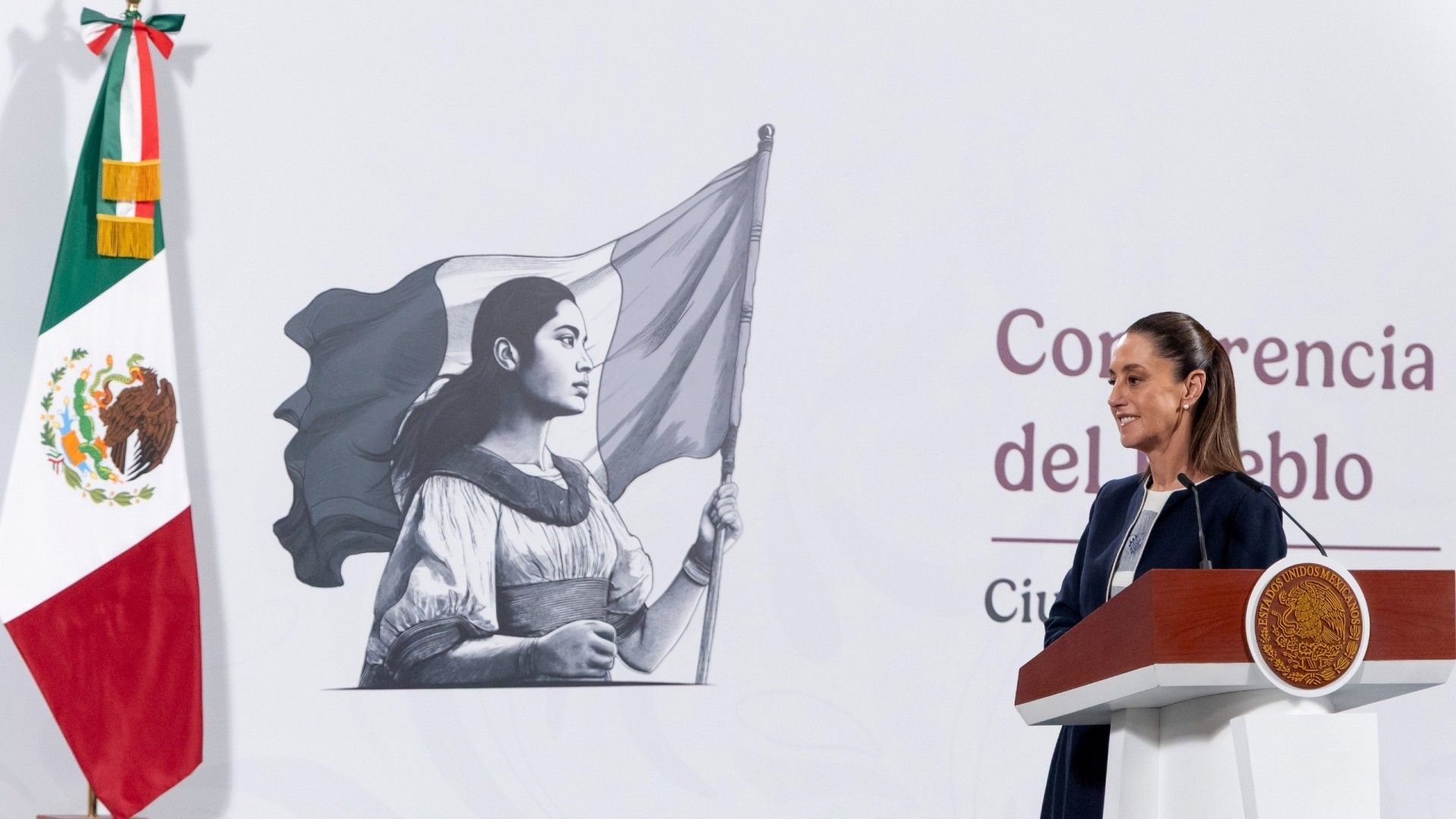 Claudia Sheinbaum en la conferencia mañanera de hoy 14 de julio 2025