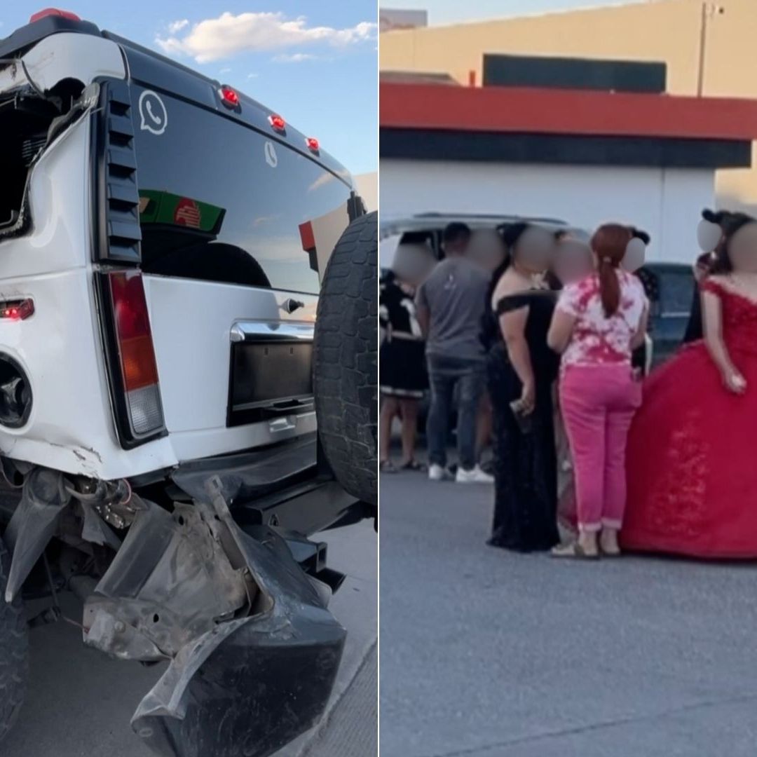 Limusina con Quinceañera y Chambelanes es Arrollada por Tren en Ciudad Juárez