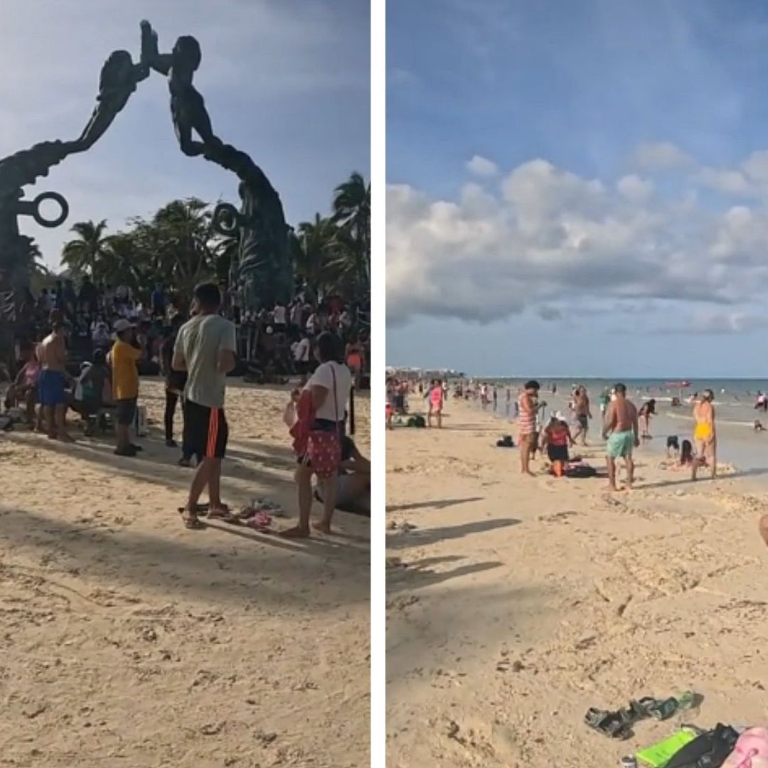 Desaparecen Ojos de Agua en Mar de Playa del Carmen Tras Paso de Huracán Beryl