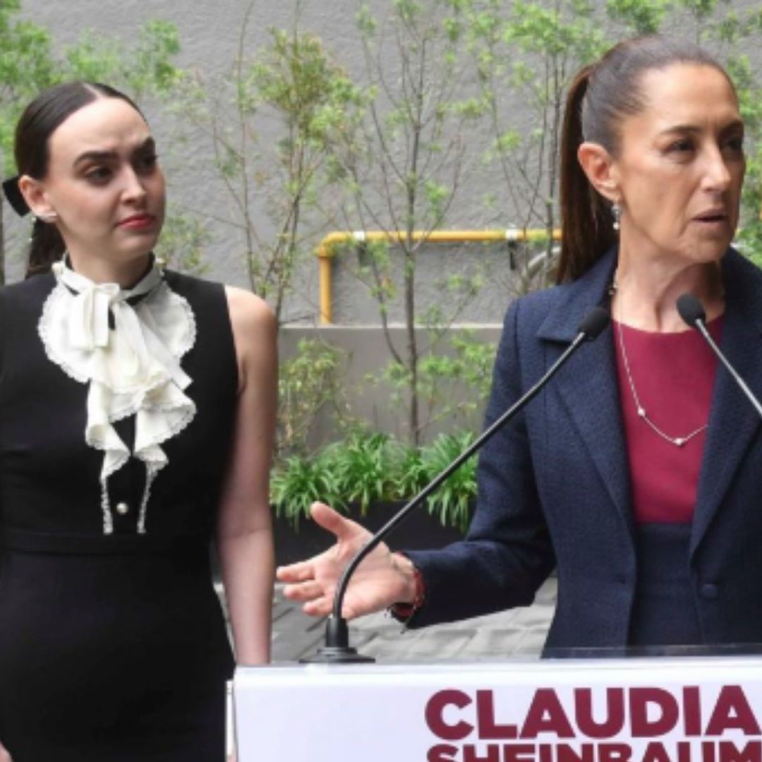 Claudia Sheinbaum, virtual presidenta electa, acompañada de Altagracia Gómez