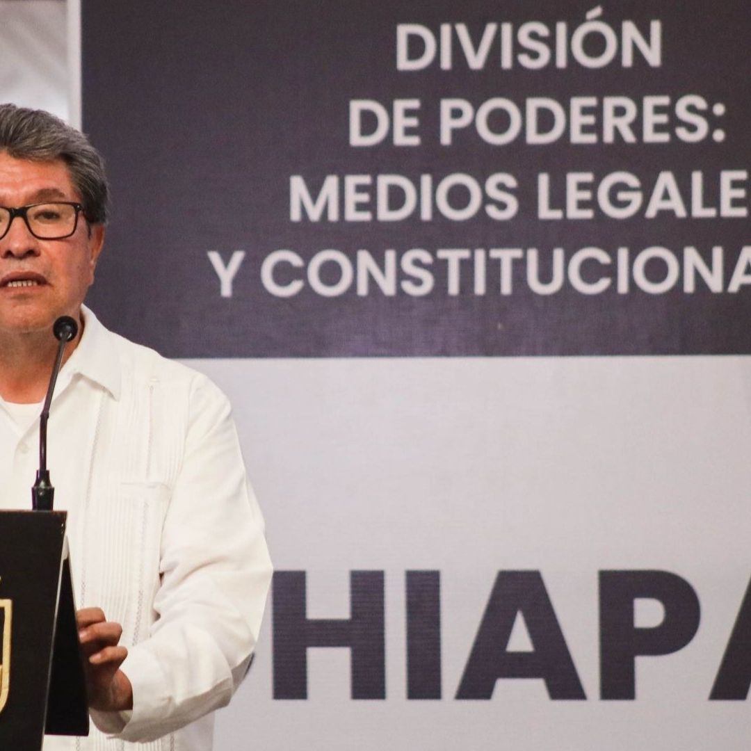Ricardo Monreal, coordinador de los senadores de Morena, durante los Diálogos Nacionales: "División de Poderes: Medios legales y constitucionales"