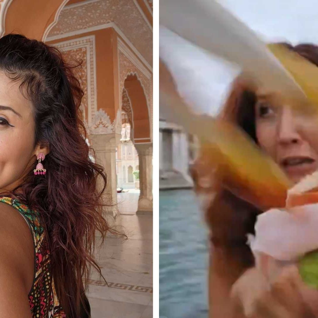 JusthKeth, influencer atacada por una parvada de gaviotas