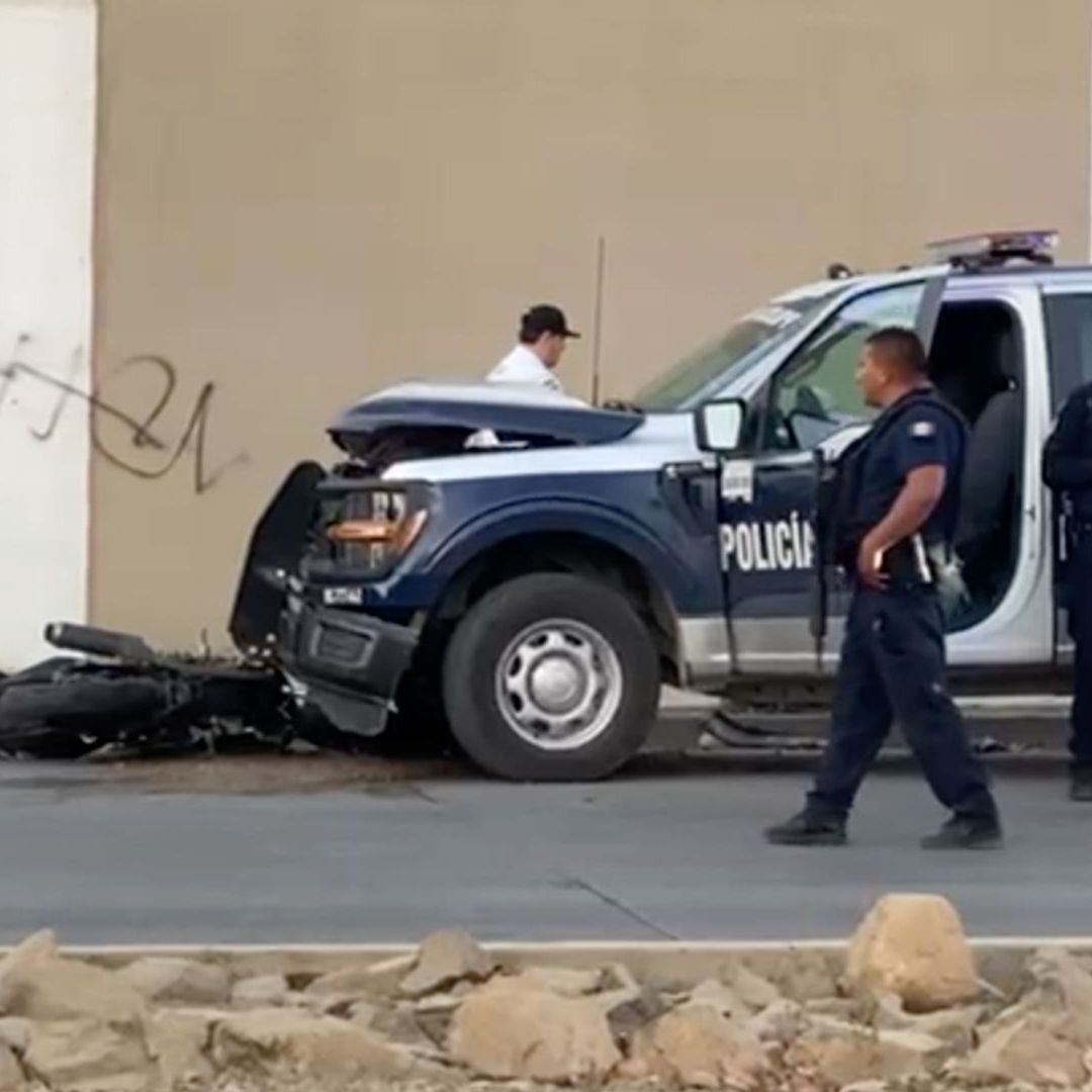 Pareja Muere al Chocar en Moto de Frente Contra Patrulla de Policía en Tijuana