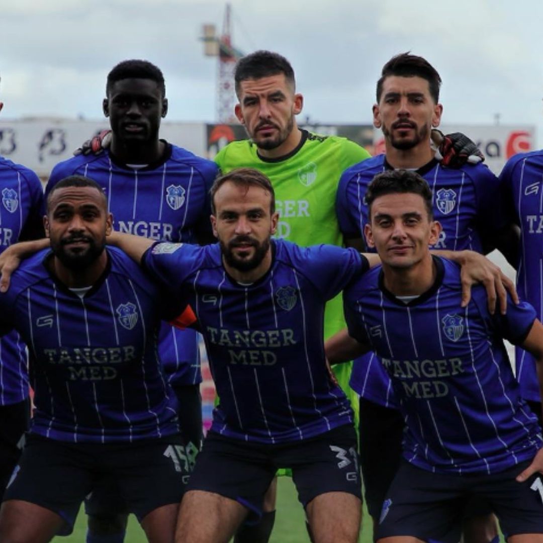 Futbolistas del equipo marroquí Ittihad Tánger