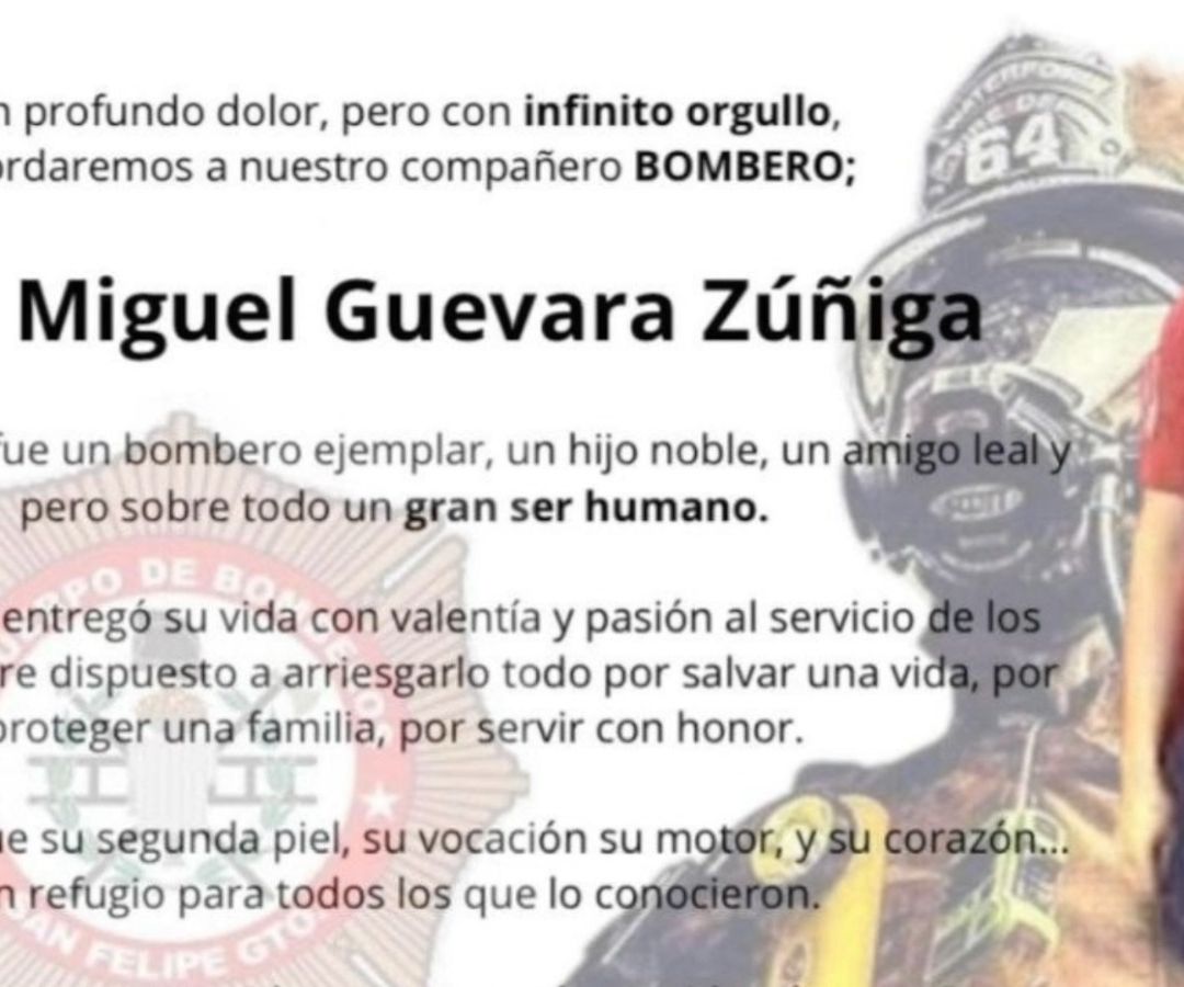 Muere Bombero al Caerle un Rayo en San Felipe Guanajuato