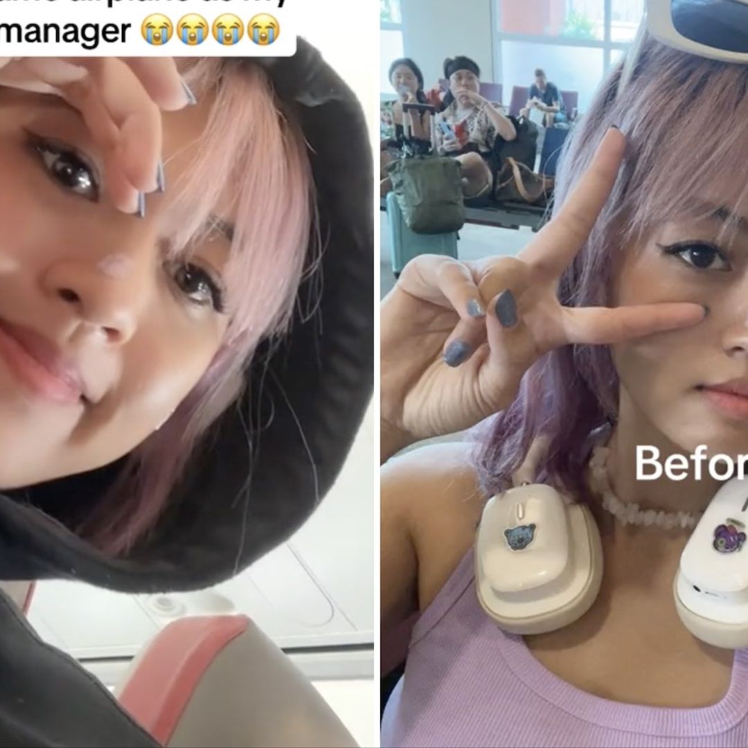 Mujer se reporta enferma y se encuentra a su jefe en el avión