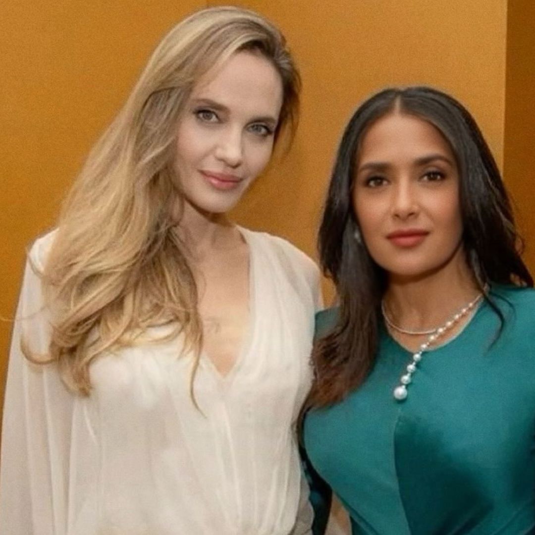 Angelina Jolie y Salma Hayek visitan Veracruz