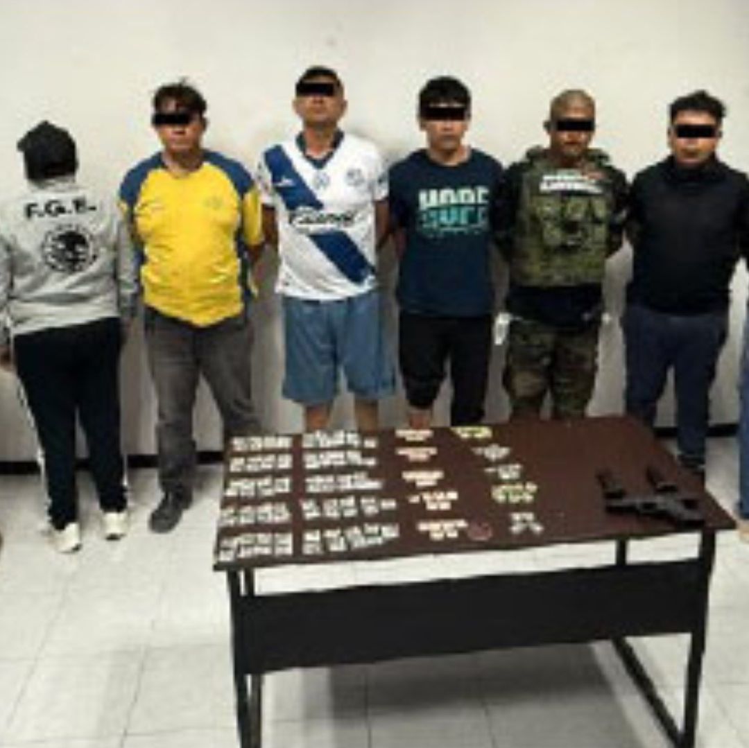 Detenidos Cinco Integrantes de Grupo Delictivo La Barredora en Fraccionamiento Santa Lucía Puebla