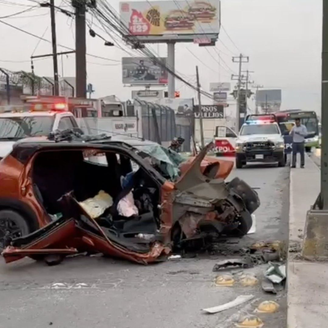 Accidente en carretera Monterrey-Laredo, en Escobedo