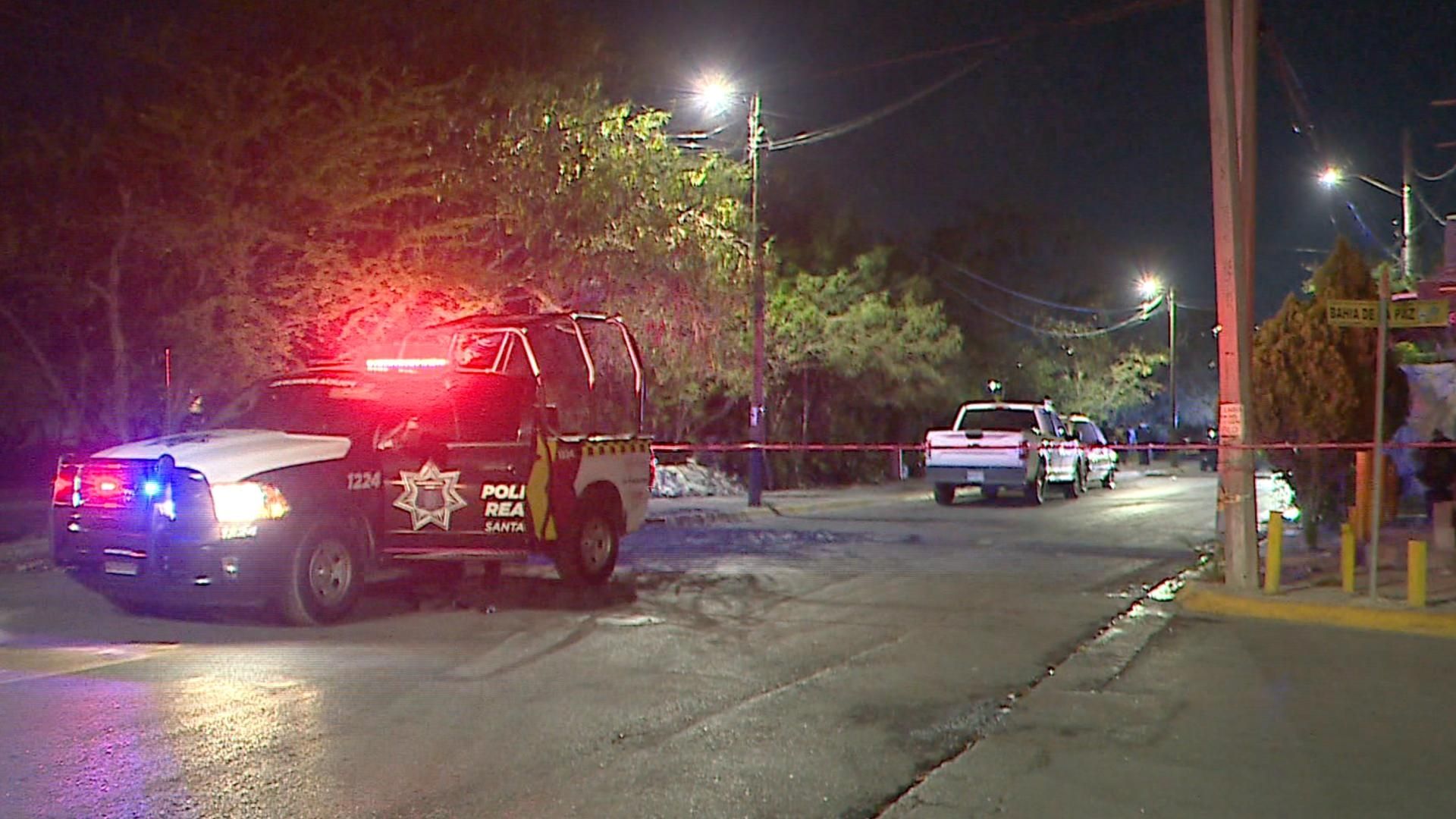 Policía de Santa Catarina en colonia San Gilberto por ataque armado