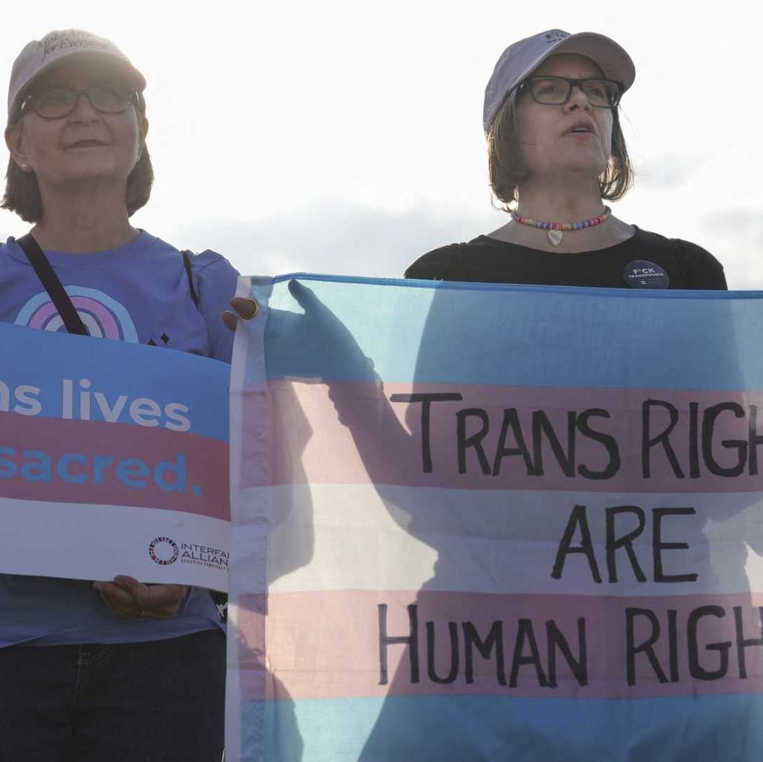 Protesta en el Día de la Visibilidad Trans en Washington