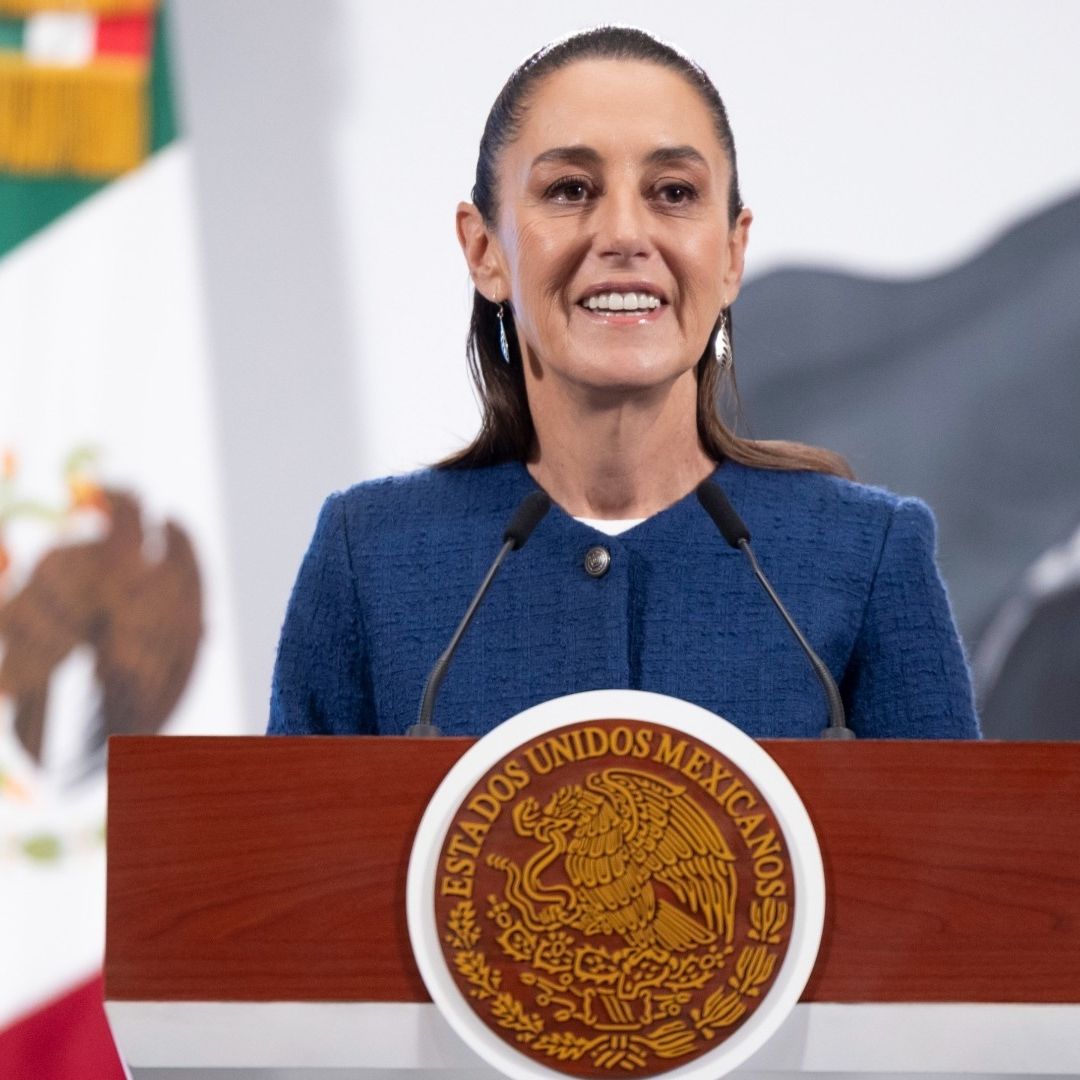Claudia Sheinbaum habla durante conferencia de prensa