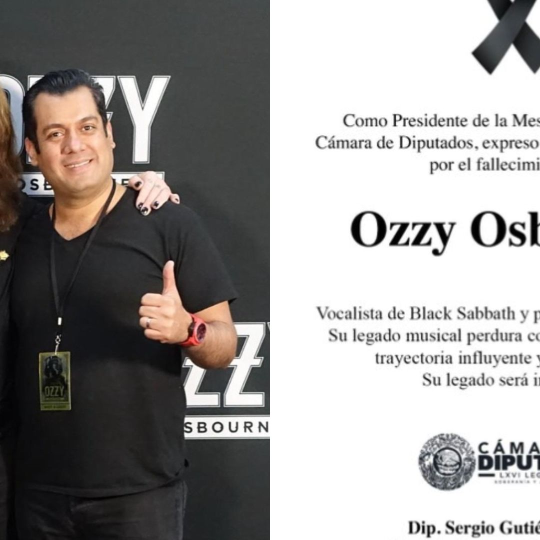 Cámara de Diputados Publica Esquela de Ozzy Osbourne y su Presidente Lamenta su Muerte