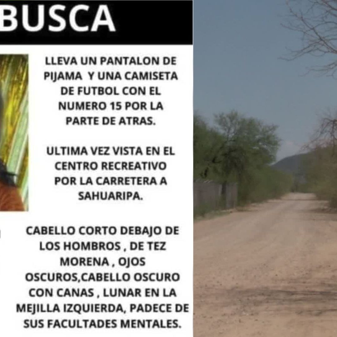 Abuelita con Alzheimer se Extravió en el Monte en Carretera a Sahuaripa, Sonora